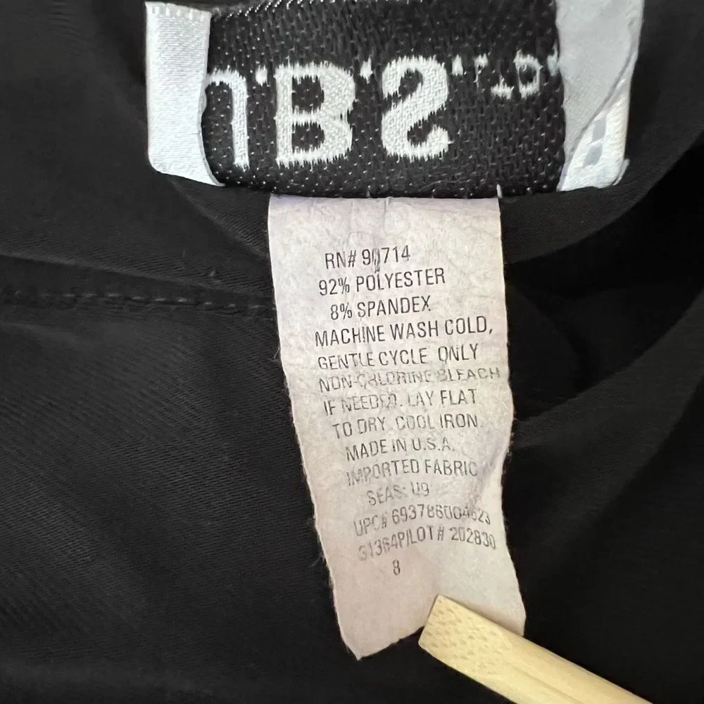 J.B.S. Ltd. Black stretchy dress size 8